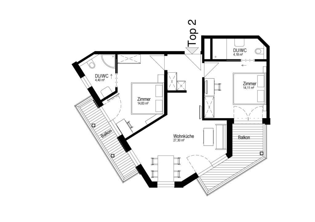 Apartmán Apart S'Doerfl Mayrhofen Pokoj fotografie